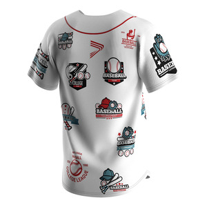 Maillot de baseball léger haute performance Vêtements d'équipe sublimés personnalisés pour les matchs et le maillot de softball d'entraînement - Product Image 4