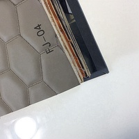 Cuir bleu de couture de diamant, cuir piqué, cuir brodé pour la tapisserie d'ameublement de bateau