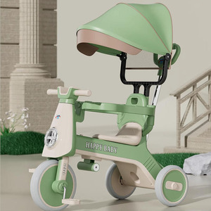 Tricycle pour enfants Happy Baby avec pare-soleil, roues en mousse, de 2 à 4 ans, utilisation en extérieur - Product Image 1