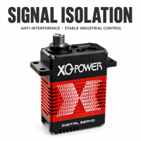 Servomoteur robotique industriel 130 kg XQ-POWER XQ-S9130D sans balais, engrenage en acier inoxydable, 16,8 V, couple élevé, pièces d'avion RC en aluminium CNC
