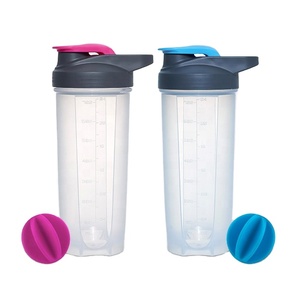 2025 Hot Sales Custom High Quality Bpa Free Plastic Gym <b>Protein</b> Shaker <b>Bottle</b> with Mixer Ball - Product Image 1