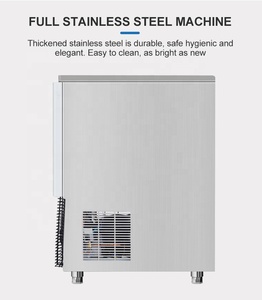 Máquina de Hielo Comercial Gourmet Grande de Acero Inoxidable, 50 kg/24 h, Máquina de Cubitos Duros con Sistema de Pulverización para Hielo Gourmet Doméstico - Product Image 6
