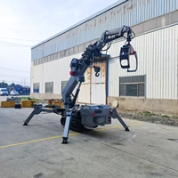 Mini-grue araignée sur chenilles 1t 3t 5t 8t 10t avec ventouse à vide pour verre, pour la pose de murs rideaux en bâtiments de bureaux
