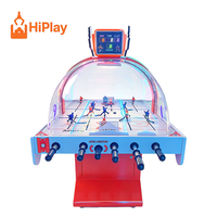 Table de hockey dôme commerciale à monnayeur, machine de jeu d'arcade de hockey pour 2 joueurs, jeu sportif d'intérieur pour centre commercial et FEC