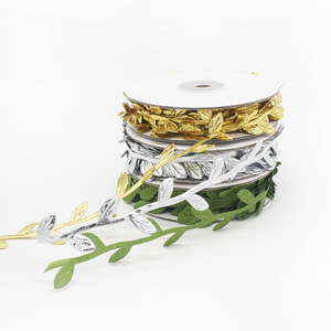 YOPIN-3763批发圣诞树装饰绳金银柳叶丝带 - Product Image 2