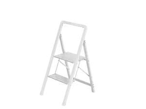 Tangga lipat aluminium Modern, tangga aluminium ramping untuk rumah tangga 3 Langkah kursi, aluminium dengan pegangan panjang