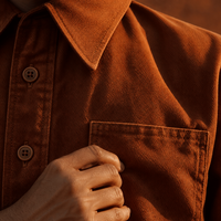 Chemise-veste surdimensionnée personnalisée pour femmes, taille plus, couleur outback ochre, manches longues, boutonnée, du AU 14 au 28