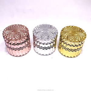 Frascos de <span class=keywords><strong>Vidrio</strong></span> Cilíndricos Coloridos RTS de 6oz 13oz 180ml 350ml con Tapa de <span class=keywords><strong>Vidrio</strong></span> para Velas, Decoración del Hogar, Bodas y Fabricación de Velas - Product Image 6