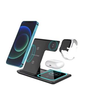 Support de charge multifonction 15W, chargeur sans fil magnétique 3 en 1, adapté pour iPhone, Apple Watch, AirPods - Product Image 1