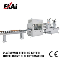 Ligne de peinture automatique par pulvérisation pour profilés en bois avec quatre pistolets IWATA pour le revêtement de moules, deux à quatre mètres par minute HC SPM400