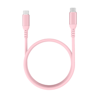 Cable de Silicona de Alta Calidad 5A de Carga Súper Rápida de 100W Tipo C a C para Teléfonos IOS y Android, Computadoras y Sincronización de Datos