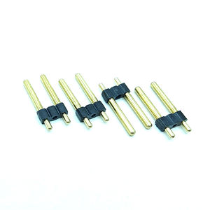 एकल पंक्ति पुरुष 1*40 2.54 मिमी गोल पिन हेडर सीधे कनेक्टर 1*2 पी 1*3 पी 1*3 पी 1x40p 1.15 1.8 मिमी हेडर और तार आवास - Product Image 5