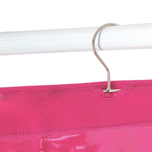 Transparent Thickened Non Woven Fabric Hanging Storage Bag Wardrobe Organizer Rectangle <b>Hook</b> Type Multi Layer Closets - Product Image 3