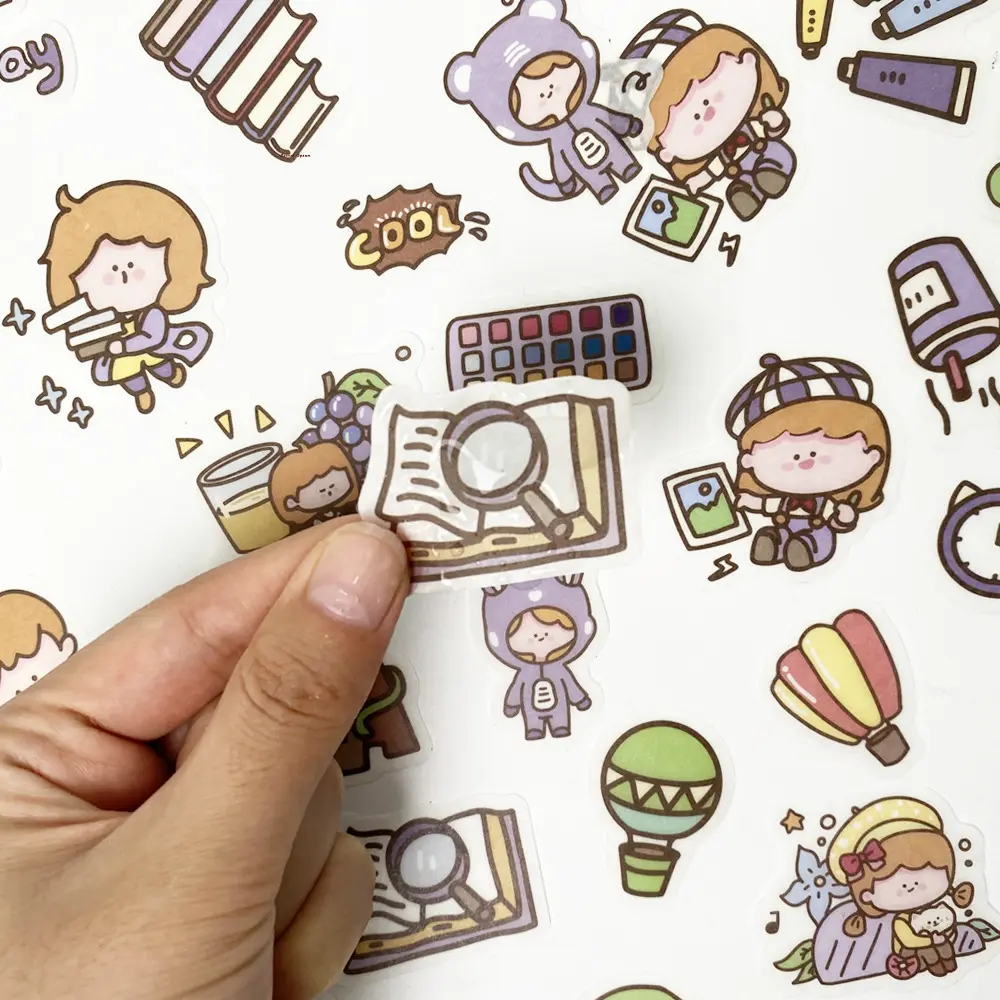 Cute Girl Creative Washi Paper Planner sticker pack for Diary Album Journals Diary Scrapbook DIY Stationery