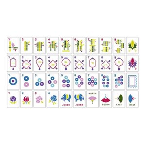 Amber Bamboo Eco-Friendly Luxury Carved Acrylic Wholesale Factory Direct American <b>Mahjong</b> <b>Set</b> 160 Casino Gambling - Product Image 2