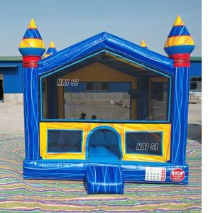 Inflables para Jardín, Casa de Brinco con Tobogán, Casa de Juegos al Aire Libre, Trampolín Inflable de PVC, Tobogán Acuático Húmedo/Seco - Product Image 6