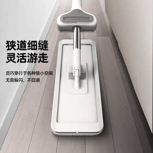 Flat Mop Microfiber Rectangular Hook And Loop Fastener Large Cloth For Household Cleaning - Product Image 4