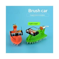 Kit STEM Robot Brosses DIY, Moteur Électrique, Expérience Scientifique d'Ingénierie, Jouet Éducatif pour Enfants, Cadeau de Rentrée Scolaire, Vente en Gros