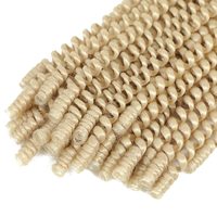 Vente en gros pour professionnels : Extensions de cheveux pour tresses Spring Twist, Afro synthétique volumineux, Bomb Twist, Tresses Water Wave, Trame unique, 8 pouces