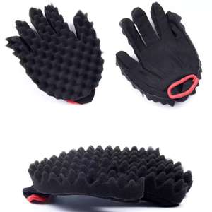 Usine en gros bas quantité minimale de commande Afro <span class=keywords><strong>brosse</strong></span> à <span class=keywords><strong>cheveux</strong></span> 1 pièces <span class=keywords><strong>cheveux</strong></span> Curl éponge gant avec deux côtés Curling bobine peigne pour le style - Product Image 6