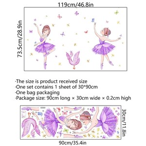 Décorations autocollantes personnalisées pour enfants, pour la maison, en PVC, amovibles, grandes impressions, vinyle imperméable, autocollants décoratifs, art mural - Product Image 6