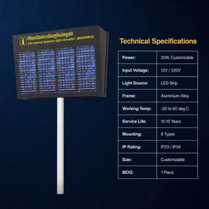 Display LCD Video Wall di Grandi Dimensioni <span class=keywords><strong>con</strong></span> Opzione di Montaggio a Pavimento o a Parete per Tabelloni di Arrivo e Partenza Aeroportuali - Product Image 4