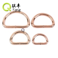 Hellgoldene D-Ringe aus Metall in verschiedenen Größen – Hochwertige Eisen-Metallringe für Taschen und D-Ring-Hardware