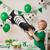Ballons de football 4D CYmylar 22, 32 et 50 pouces, ballons en forme de chaussures de foot pour la décoration de fêtes sportives et d'anniversaire