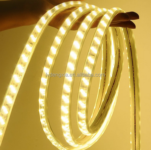 Bande lumineuse LED multicolore 3 rangées AC110V 180 LED/m, ruban blanc chaud 110V pour usage extérieur, bande LED 2835 - Product Image 3