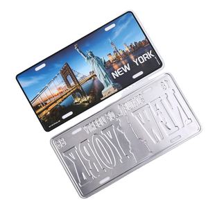 Personalice su propia placa de matrícula de metal, placa de matrícula decorativa en relieve de aluminio personalizada para la parte delantera y trasera del automóvil - Product Image 5