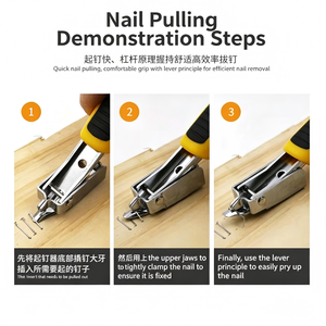 Nail <b>Puller</b> Claw End 150x29x21mm 45 Manganese Steel For Home Woodworking Use - Product Image 5