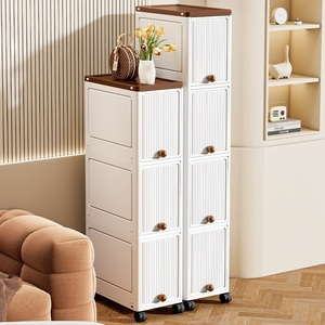 Armadio portaoggetti Super stretto da 20cm di vendita calda tipo Flip <span class=keywords><strong>cucina</strong></span> multistrato per risparmiare spazio per le famiglie - Product Image 3