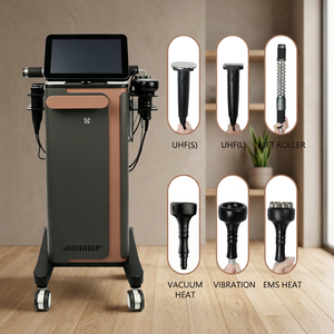 Appareil professionnel de soin corporel et de beauté : machine à vide, chauffage, microcourant, massage par vibration, drainage lymphatique, raffermissement de la peau - Product Image 1