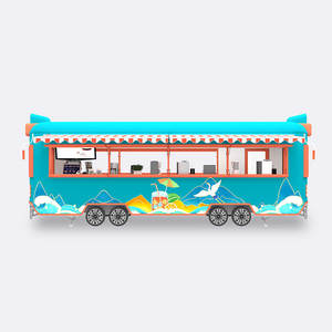 Coffee Trailer <b>Mobile</b> Street Food Truck <b>for</b> <b>Sale</b>-Stainless Steel Rust Resistant Snack Food Hotdog Ice Cream - Product Image 5