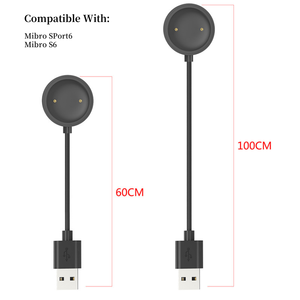 Chargeur de montre magnétique Mibro <span class=keywords><strong>Sport6</strong></span> S6 câble de station d'accueil rapide USB avec fonctions de charge 5A et 3A veste en PVC et TPE - Product Image 1