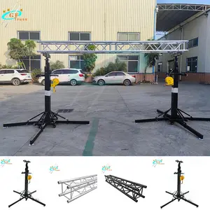 2m to 6m heavy duty hand crank stand /speaker truss lift stand/Telescopic Lifting Tower