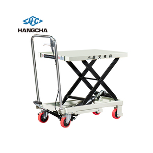 HangCha 300kg CE aprobado compacto semieléctrico tijeras mesa elevadora móvil <span class=keywords><strong>Mini</strong></span> plataforma hidráulica para operaciones comerciales - Product Image 4