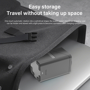 R28 XW-10 15W QC3.0 Fast Charging 3-in-1 Desktop Wireless <strong>Charger</strong> Type-C Port Self-Spinning Strong Magnetic for Earphones Smart - Product Image 4