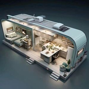 Zent Luxueux Préfabriqué En Forme De Pod Mobile Apple Cabin Alliage Shell Mobile Grand Espace Capsule Maison - Product Image 2