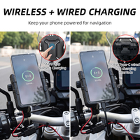 Support téléphone universel pour moto et vélo, antichoc à 360 degrés, en aluminium