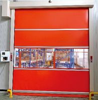 Porte d'atelier à grande vitesse personnalisée Porte de volet roulant en PVC Porte de volet roulant en PVC électrique avec résistance au rebond