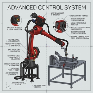 Robot industriel à 6 axes BORUNTE BRTIRUS1820A, charge utile de 20 kg, portée de 1895 mm, pour soudage et préhension - Product Image 6