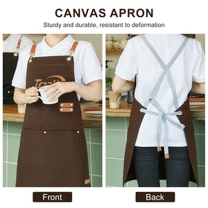 Delantal <span class=keywords><strong>de</strong></span> Lona Personalizado con Bolsillo, Logotipo Bordado Duradero, para Restaurante, Cocina, Joyería, <span class=keywords><strong>Taller</strong></span>, Herramientas <span class=keywords><strong>de</strong></span> Joyería - Product Image 4