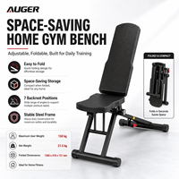 Banc de musculation réglable MERACH 1000 LBS, pliable rapidement, structure en acier allié, banc d'entraînement pour la maison avec support de tête étendu