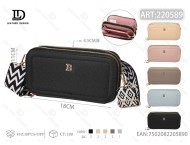 กระเป๋าใส่โทรศัพท์แบบสายรัดคู่สำหรับผู้หญิง วัสดุ PU พร้อมโลโก้ B - Product Image 1