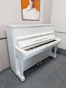 Piano Vertical Yamaha U1D de 88 Teclas, Color Blanco, Estilo Clásico, Teclas Contrapesadas, Tablero de Sonido de Madera Sólida, Montaje en Suelo, 418101 U1 - Product Image 1