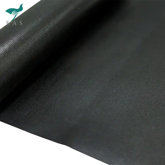 Tela de fibra de vidrio recubierta de silicona, impermeable, negra, para chaqueta de aislamiento extraíble