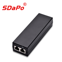 Inyector SDAPO 2,5 Gigabit IEEE802.3at PoE + compatible con 1G/G, un puerto, venta directa de fábrica, inyector PoE activo de tamaño Mini