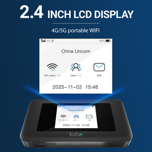Routeur portable 5G LTE Karbor avec <span class=keywords><strong>carte</strong></span> SIM, routeur Wi-Fi de poche 2.4G+5G, point d'accès mobile portable avec eSIM - Product Image 2