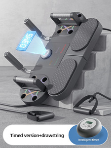 Planche de pompes portable avec affichage numérique, en ABS, TPE et métal, avec bandes de résistance, équipement de fitness à domicile - Product Image 6